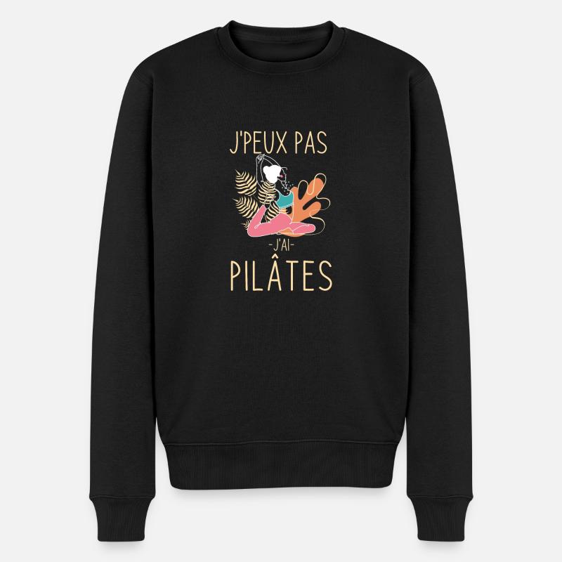 Humour pilates 5 - Pull Premium bio Homme - noir