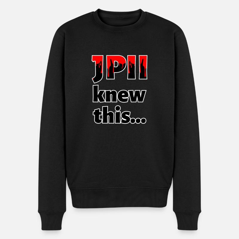 JPII le savait... - Pull Premium bio Homme - noir