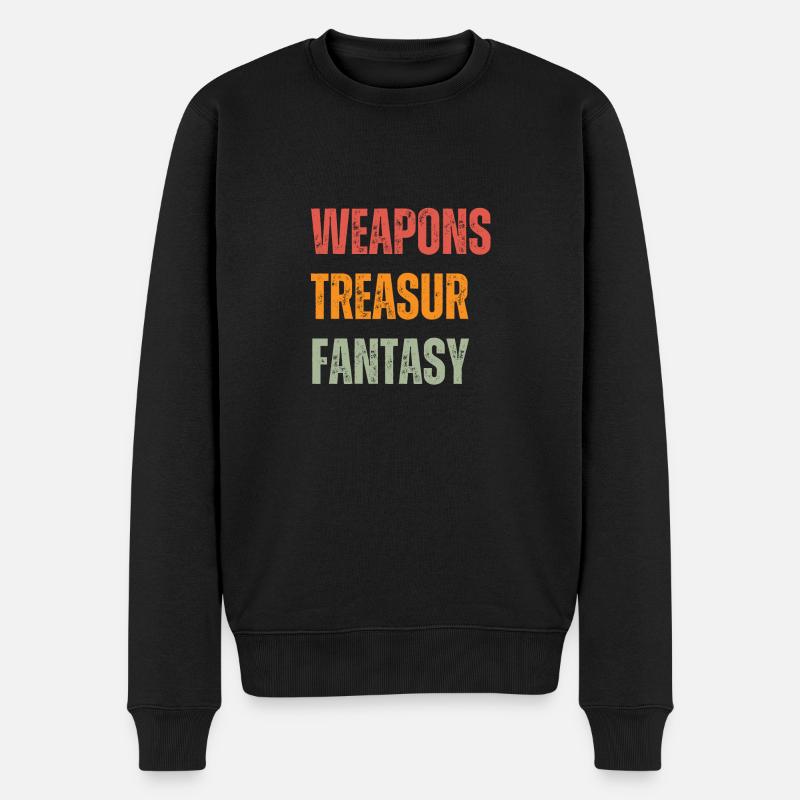 WTF - Armes Trésor Fantasy - Pull Premium bio Homme - noir