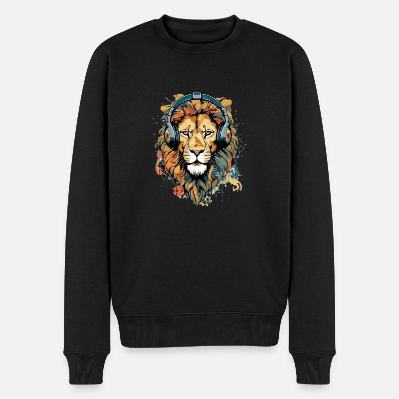 Jack le lion audiophile - Pull Premium bio Homme - noir