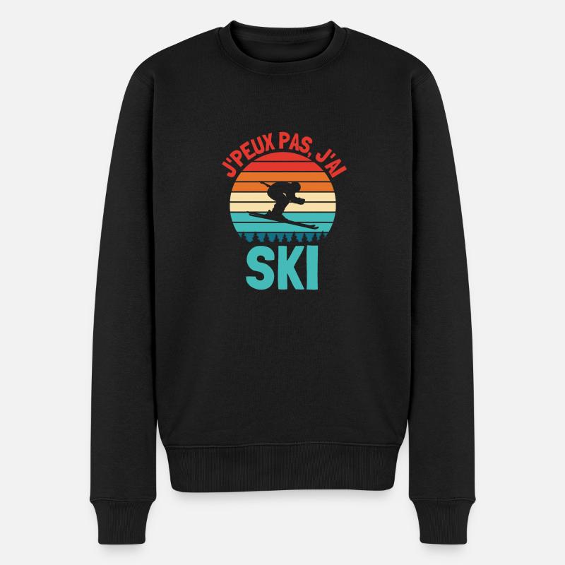 Ski skieur - Pull Premium bio Homme - noir
