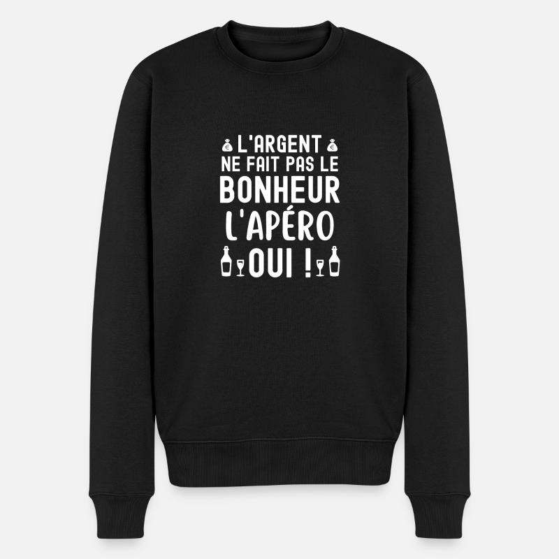 Picoler apéro apéritif - Pull Premium bio Homme - noir