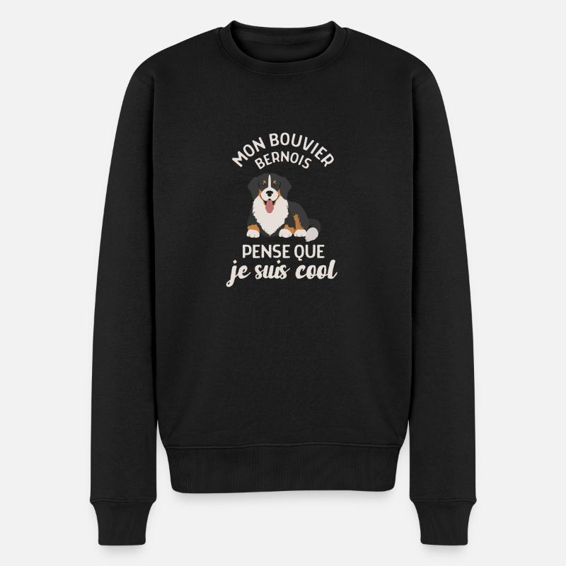 Bouvier bernois chien race - Pull Premium bio Homme - noir