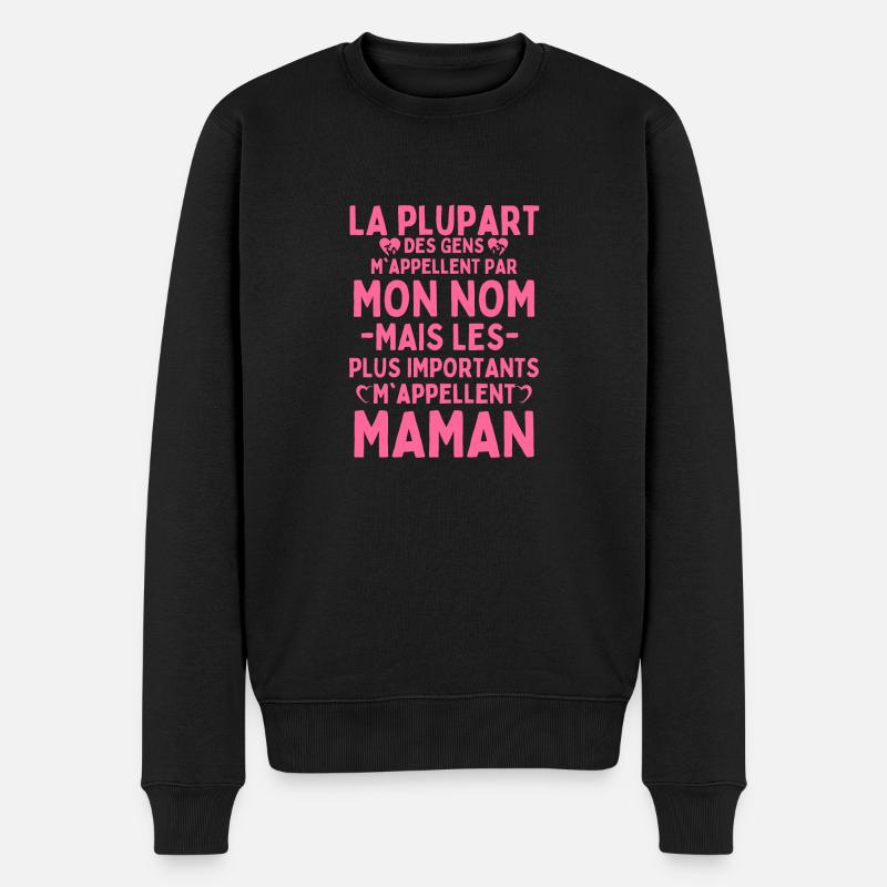 cadeau maman - Pull Premium bio Homme - noir