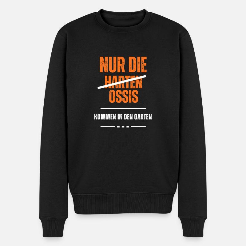 ossi Shirt - Männer Premium Bio Pullover - Schwarz