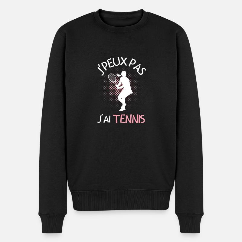 Joueuse de Tennis - Pull Premium bio Homme - noir