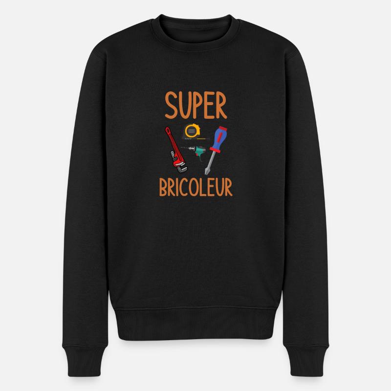 Super bricoleur - Pull Premium bio Homme - noir