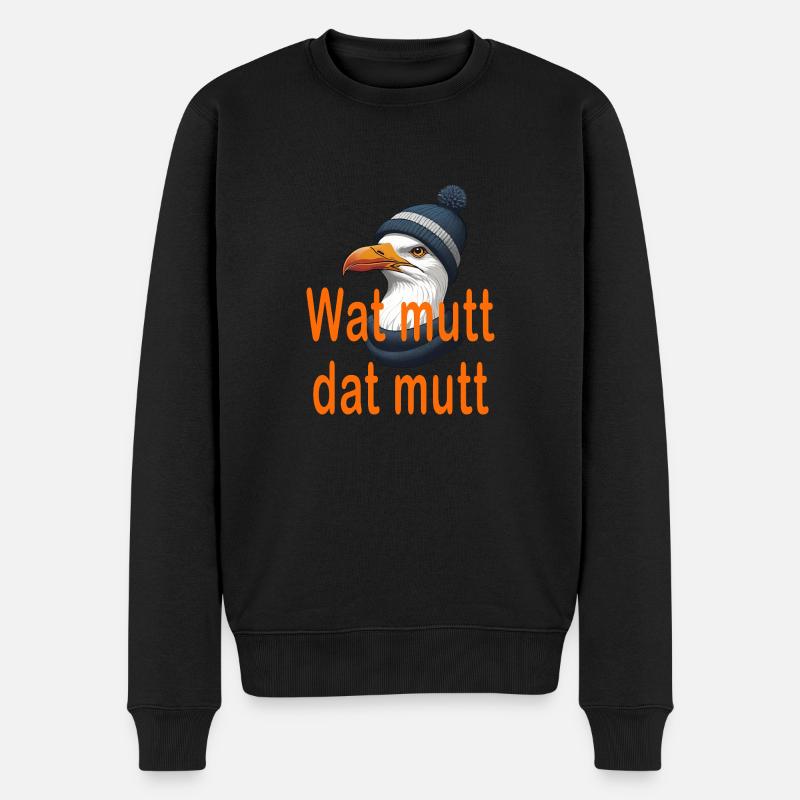 Wat mutt dat mutt - Pull Premium bio Homme - noir
