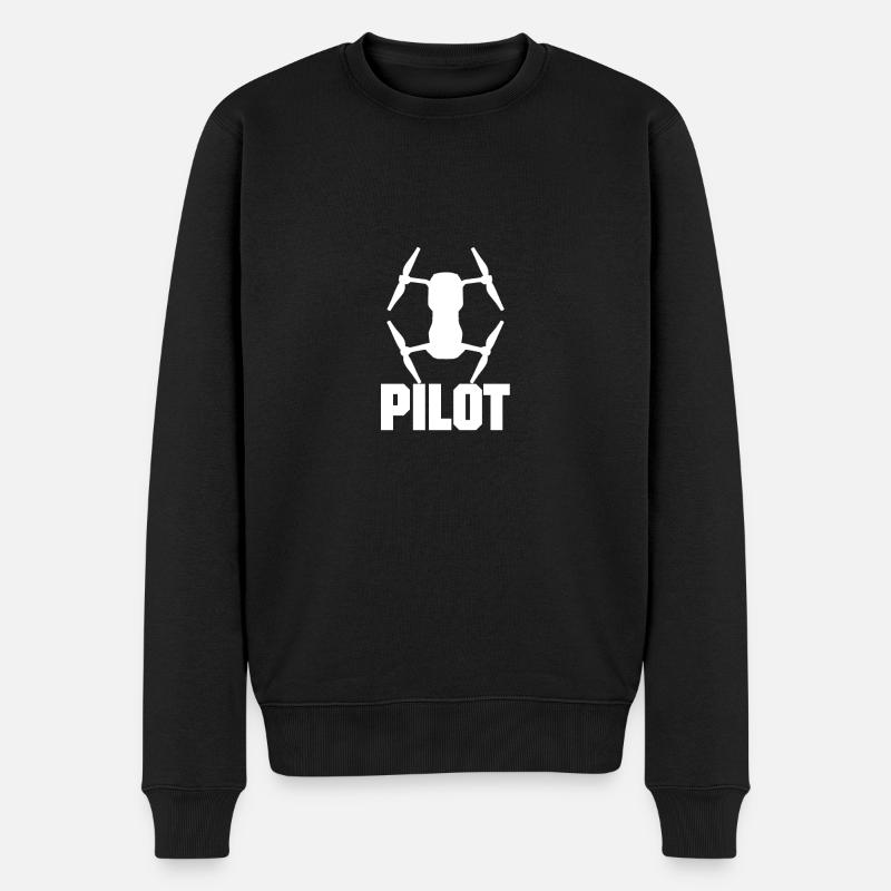 Pilote de drone - Pull Premium bio Homme - noir