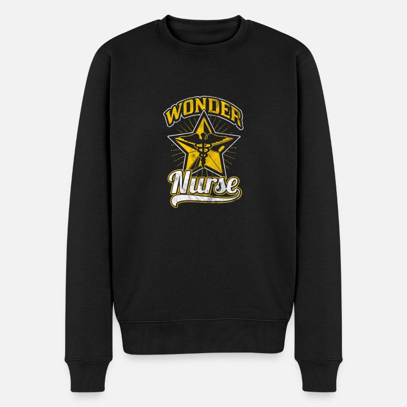 Cadeau pour une super infirmière - Pull Premium bio Homme - noir