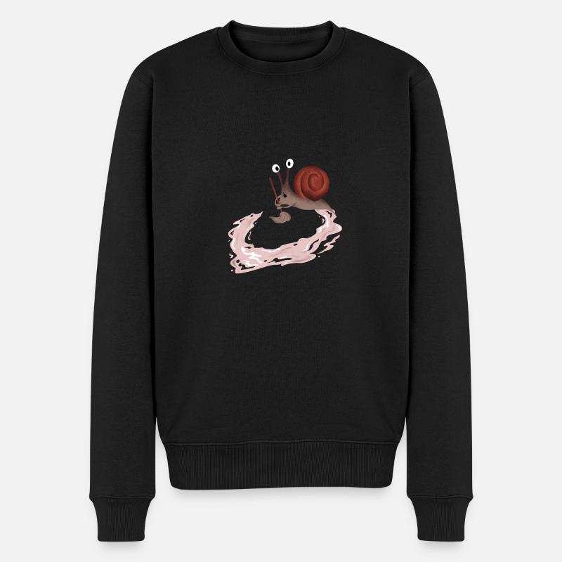 Idiot Snail cadeau - Pull Premium bio Homme - noir