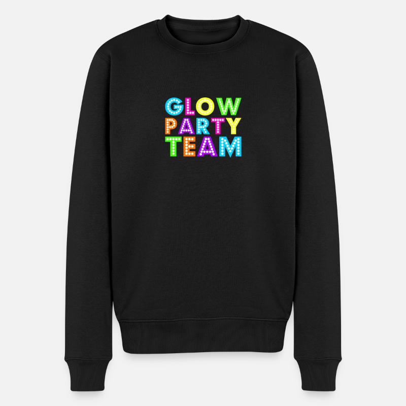 Glow Party Team - Pull Premium bio Homme - noir