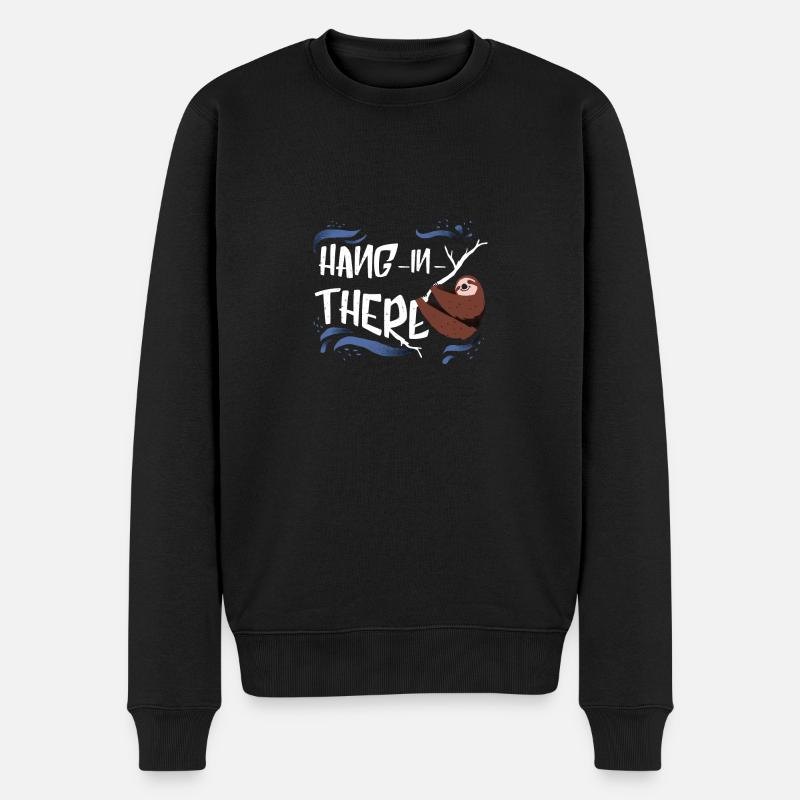 Accrochez-vous fainéantise - Pull Premium bio Homme - noir
