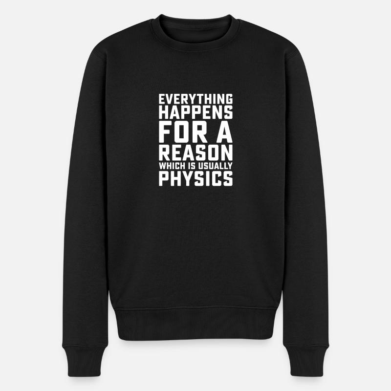 Physik - Männer Premium Bio Pullover - Schwarz