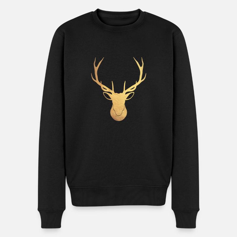 Goldener Hirsch - Pull Premium bio Homme - noir