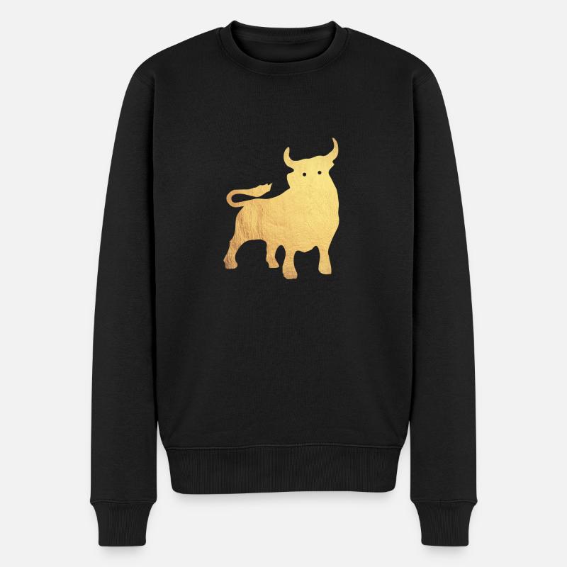 taureau d'or - Pull Premium bio Homme - noir