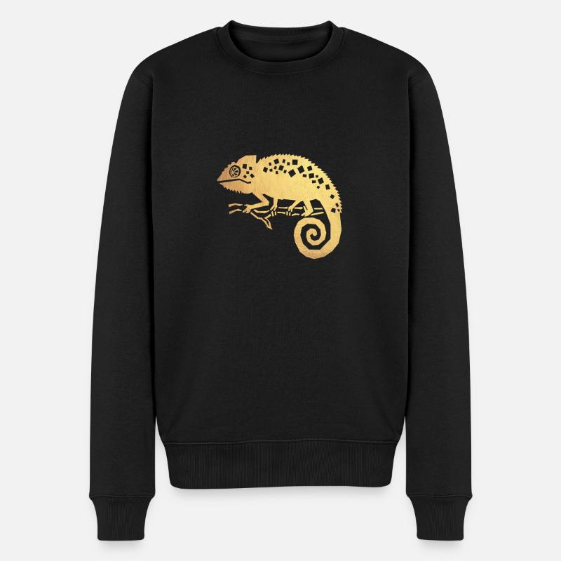 Caméléon d'or - Pull Premium bio Homme - noir