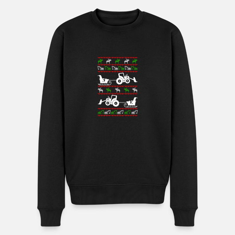 pelle Noël laid - Pull Premium bio Homme - noir