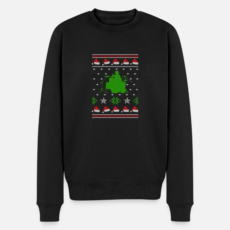 batteur laid cavalier noël - Pull Premium bio Homme - noir