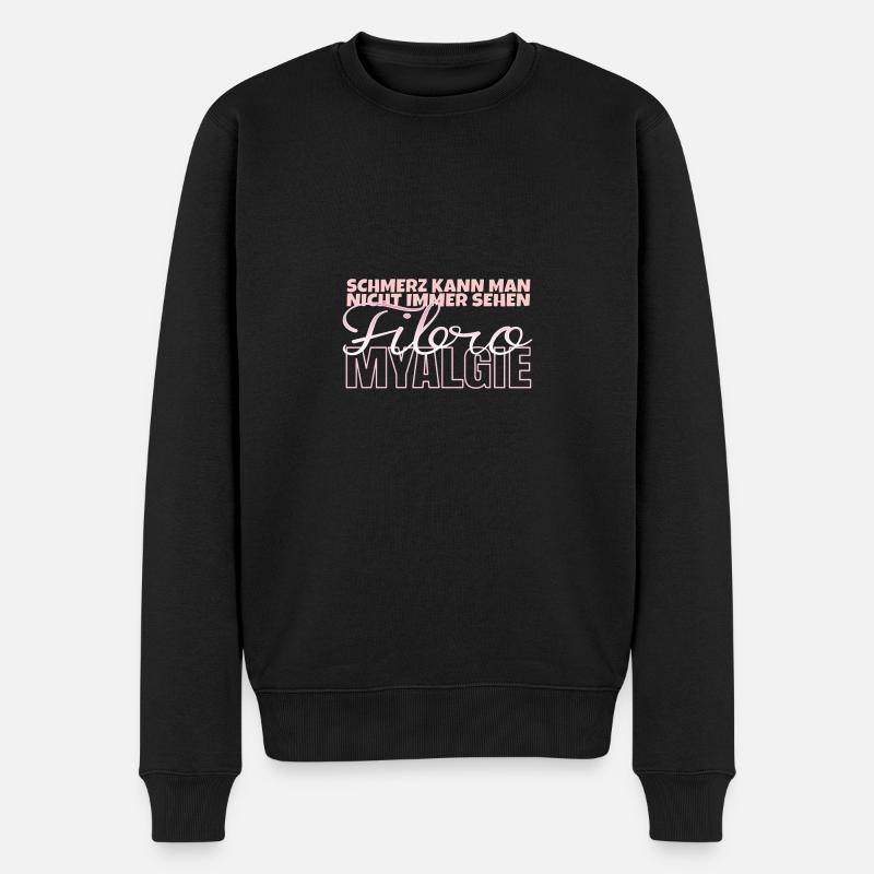 Fibromyalgie - Schmerz kann man nicht immer sehen. - Männer Premium Bio Pullover - Schwarz