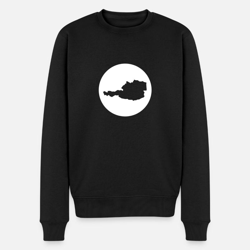 Österreich - Männer Premium Bio Pullover - Schwarz