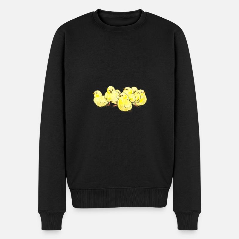 Beaucoup de petits poussins Le cadeau parfait - Pull Premium bio Homme - noir