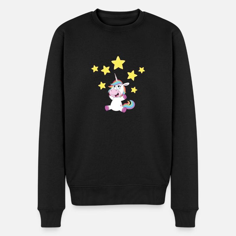 licorne - Pull Premium bio Homme - noir