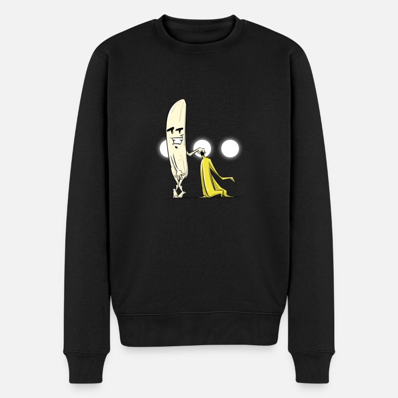 Drôle de banane nue - Pull Premium bio Homme - noir