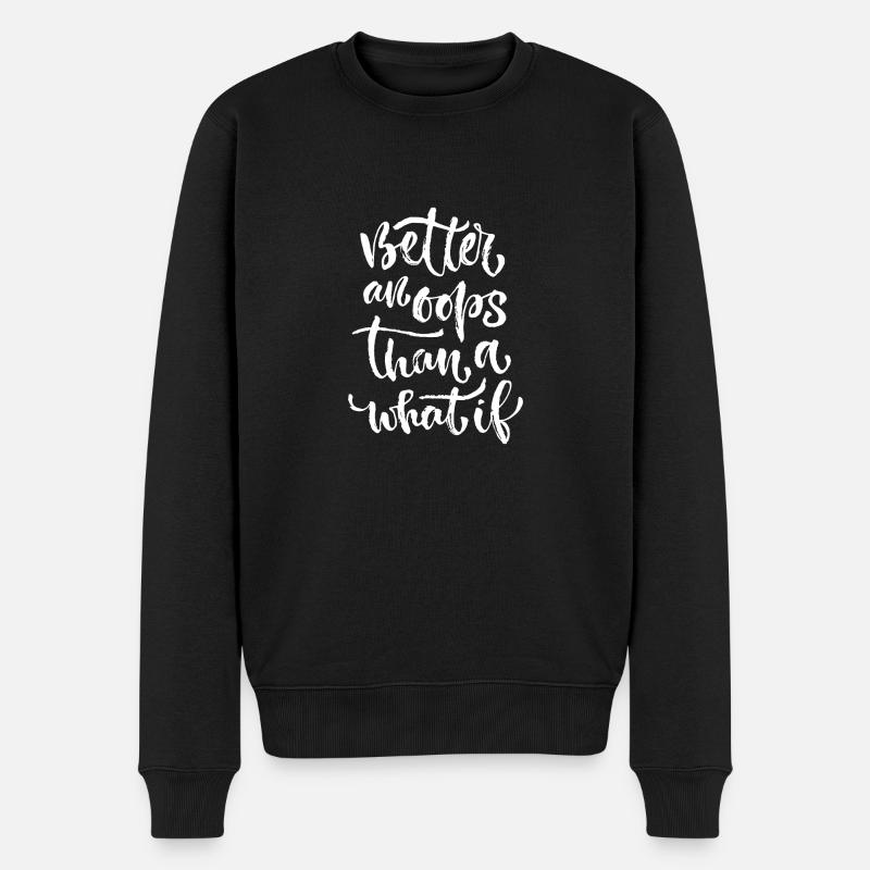 better an ooops - Pull Premium bio Homme - noir