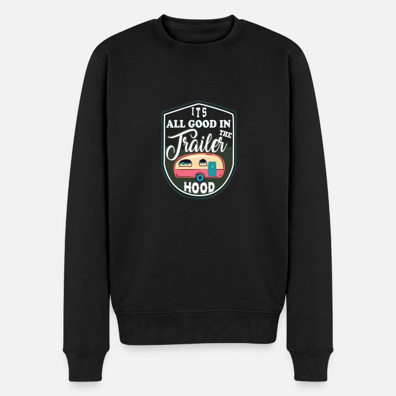 Alles Gut Auf Dem Campingplatz - Männer Premium Bio Pullover - Schwarz