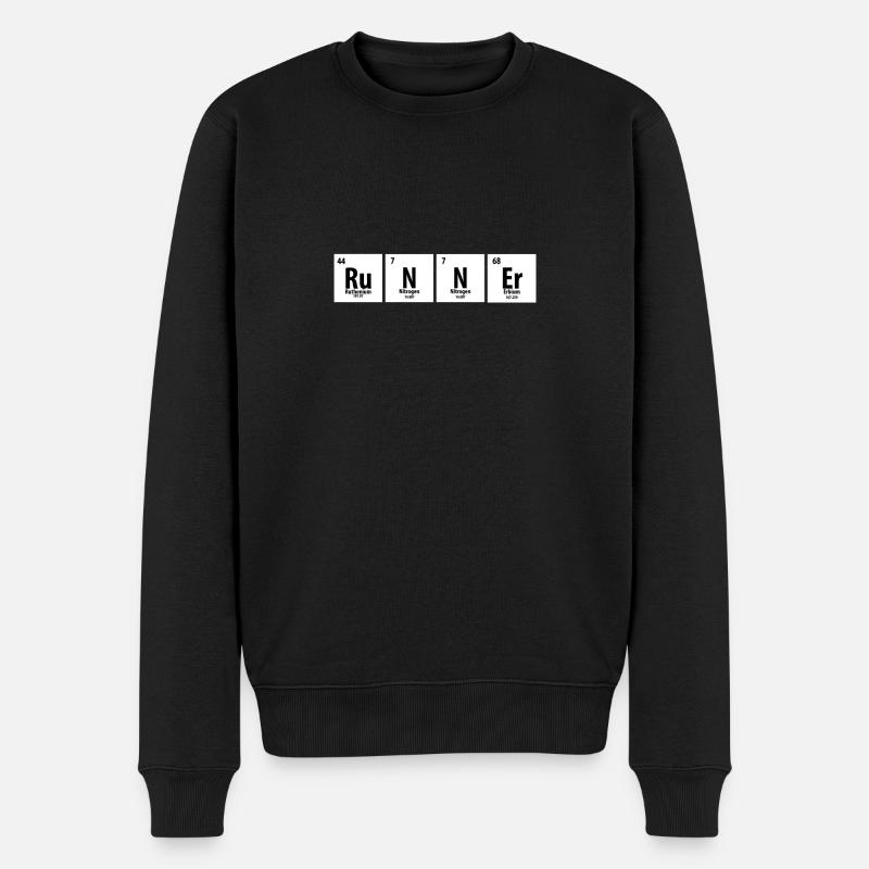 Courir - Course - Courir - Cadeau - Pull Premium bio Homme - noir