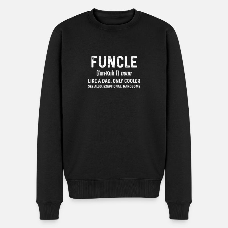 Mens Funcle Définition - Pull Premium bio Homme - noir
