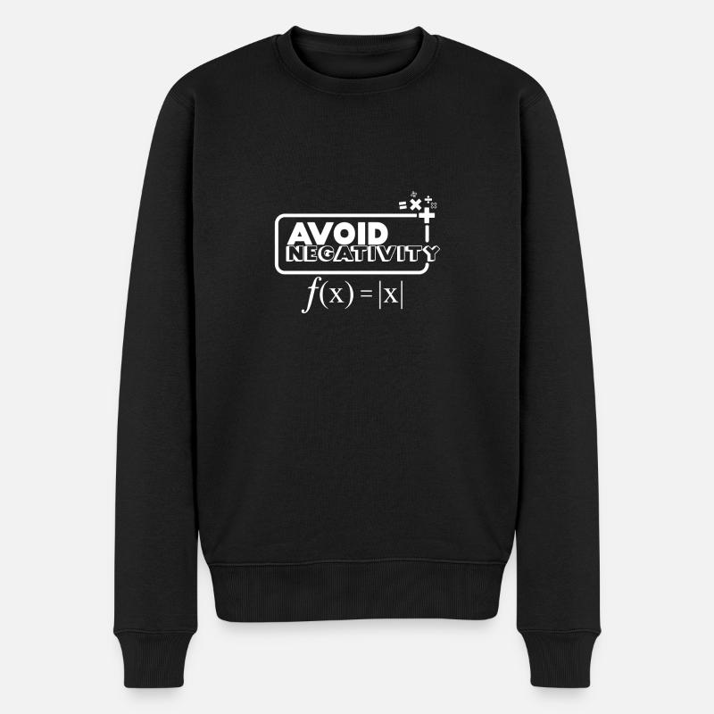 Évitez Négativité - blanc - Pull Premium bio Homme - noir
