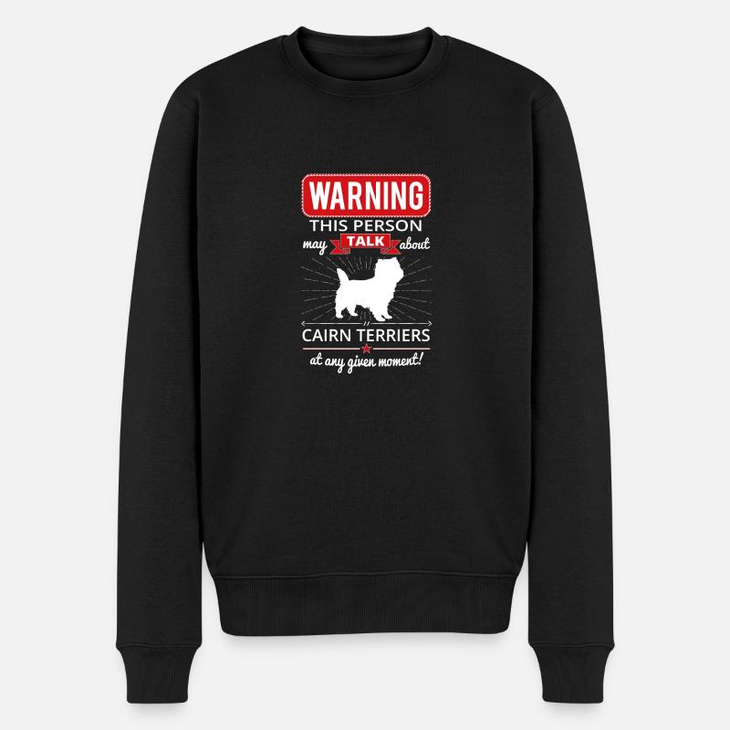 Cadeau Cairn Terrier Chemise - Pull Premium bio Homme - noir