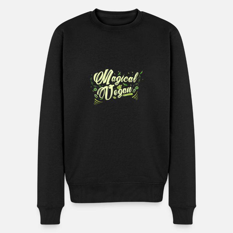 Vegan magique - végétalien magique - les droits des animaux - Pull Premium bio Homme - noir