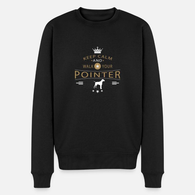 Pointer anglais Shirt - Pull Premium bio Homme - noir