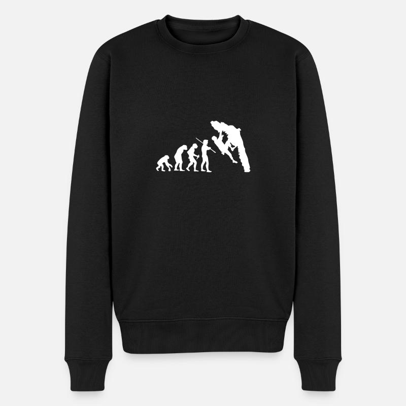 Evolution Bouldering Escalade T-shirt - Pull Premium bio Homme - noir