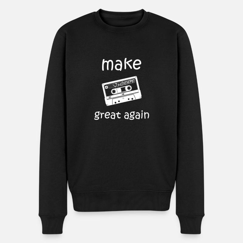 make kasette great again - Men's Premium Organic Jumper - black