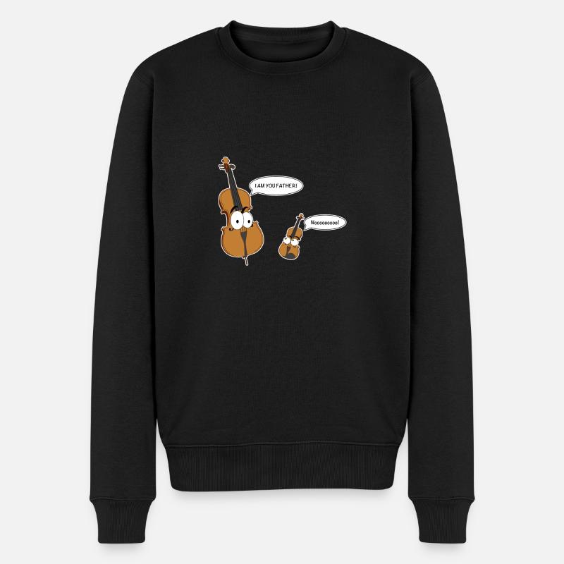 Personificated Violoncelle dit personificated Violon - Pull Premium bio Homme - noir