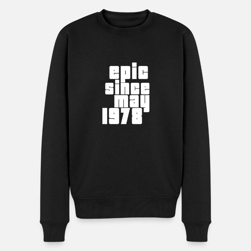 epic since may 1978 - Männer Premium Bio Pullover - Schwarz