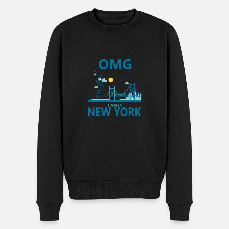 NEW YORK - Pull Premium bio Homme - noir