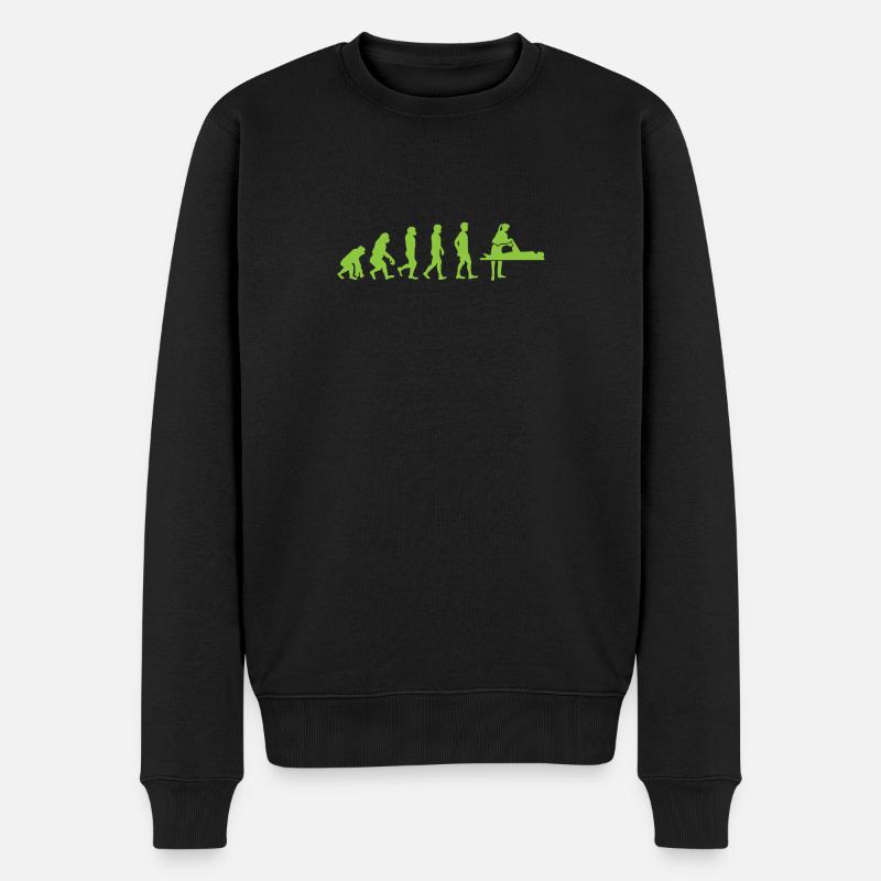 Evolution - kinésithérapeute - Drôle - Cadeau - Pull Premium bio Homme - noir