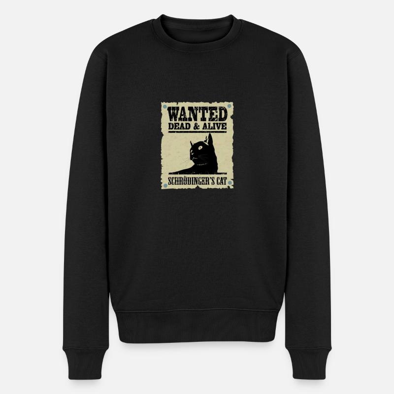 Le chat de Schrödinger voulait. - Pull Premium bio Homme - noir
