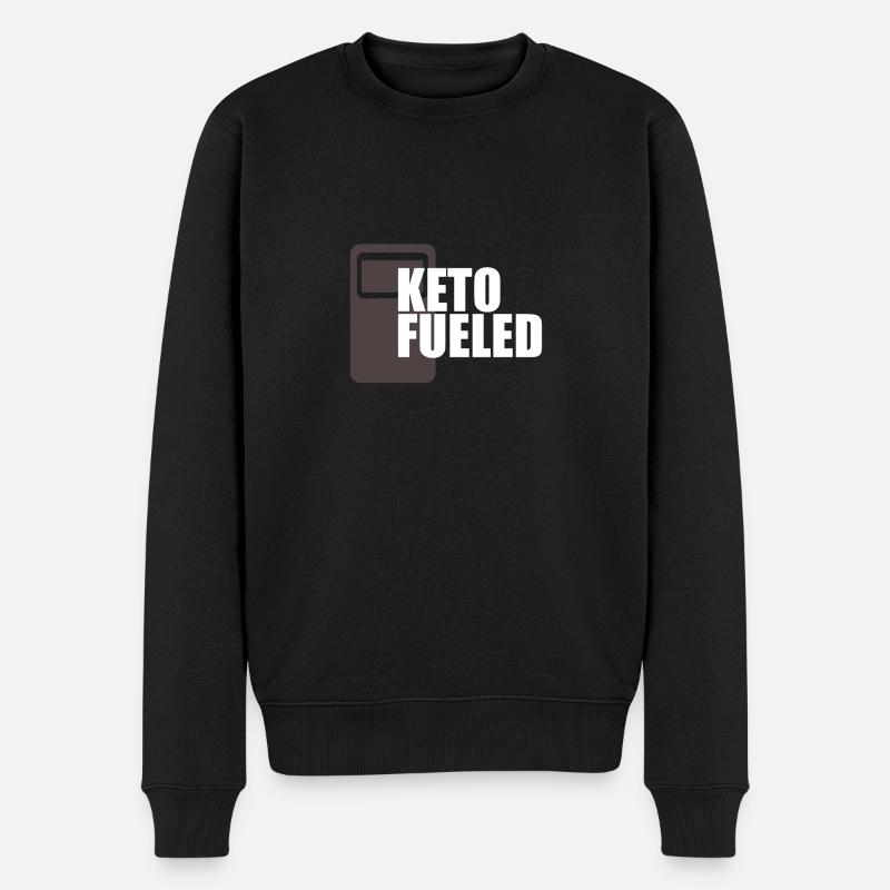 KETO getankt - Männer Premium Bio Pullover - Schwarz