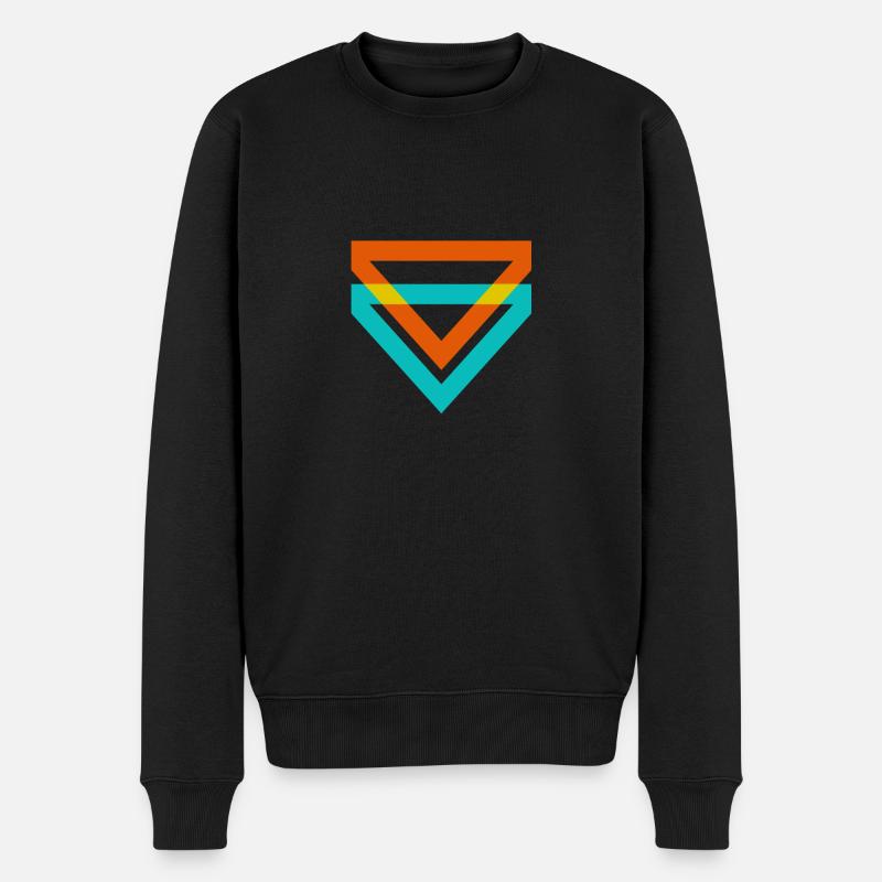Dreiecksdreiecke sind eine Art Illusion - Männer Premium Bio Pullover - Schwarz