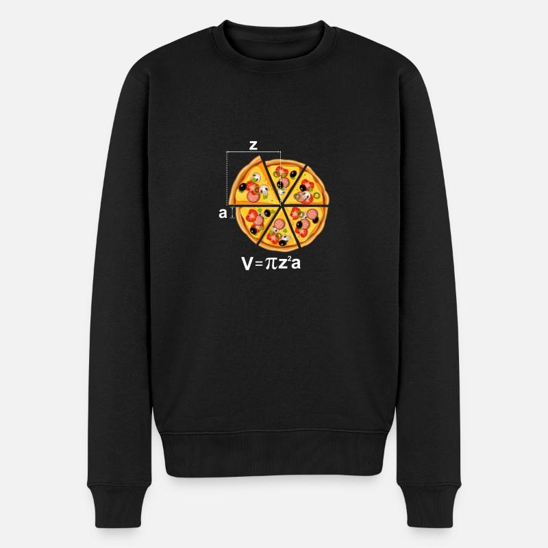 Pizza Motive Math Radius - Pull Premium bio Homme - noir