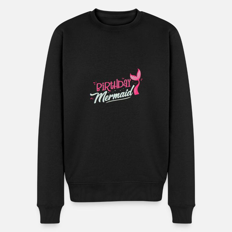 Cadeau de fête d'anniversaire sirène - Pull Premium bio Homme - noir