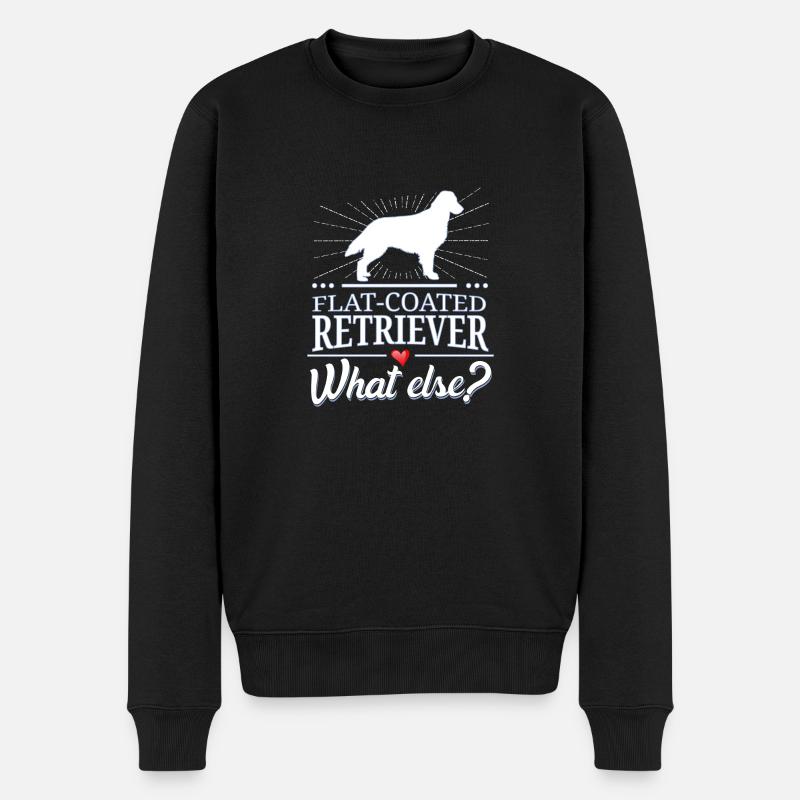 Flat-Coated Retriever quoi d'autre? - Pull Premium bio Homme - noir