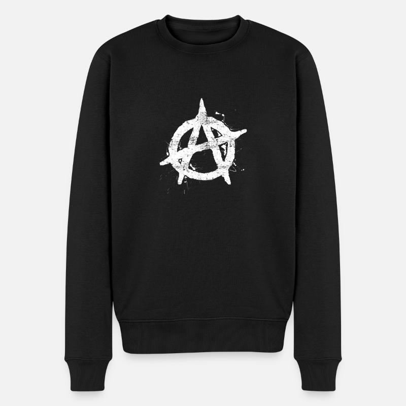 Anarchie Cool - Pull Premium bio Homme - noir