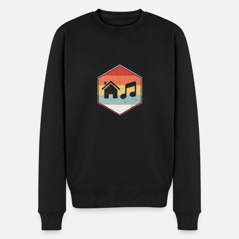 Musique maison - Pull Premium bio Homme - noir